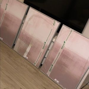 Set of 3 3D prints and frames
